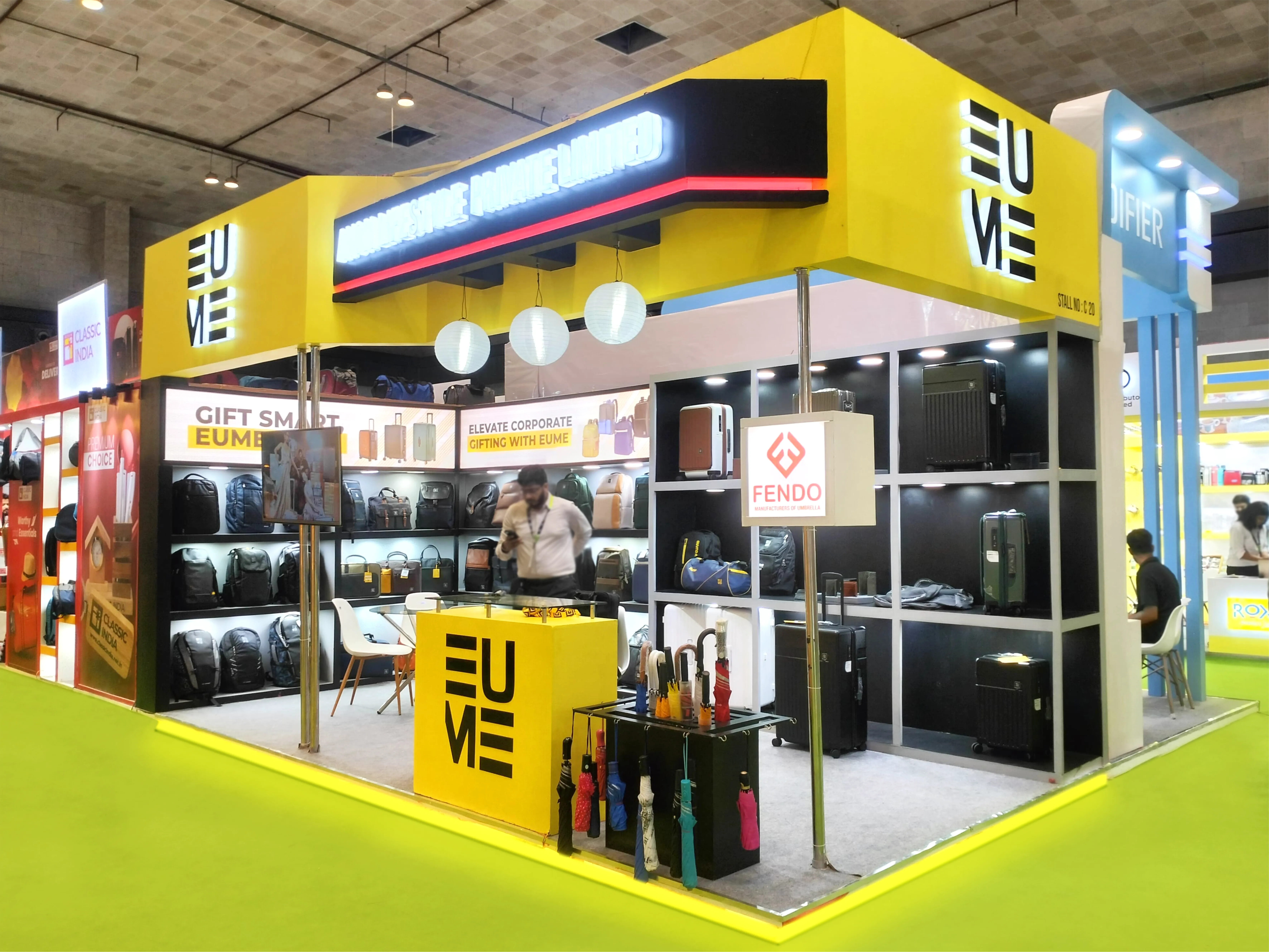 Eume Exhibition Stand at Gift World Expo Delhi – Moxie Exhibitions